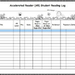 Printable Reading Log Template Excel Word PDF Best Collections
