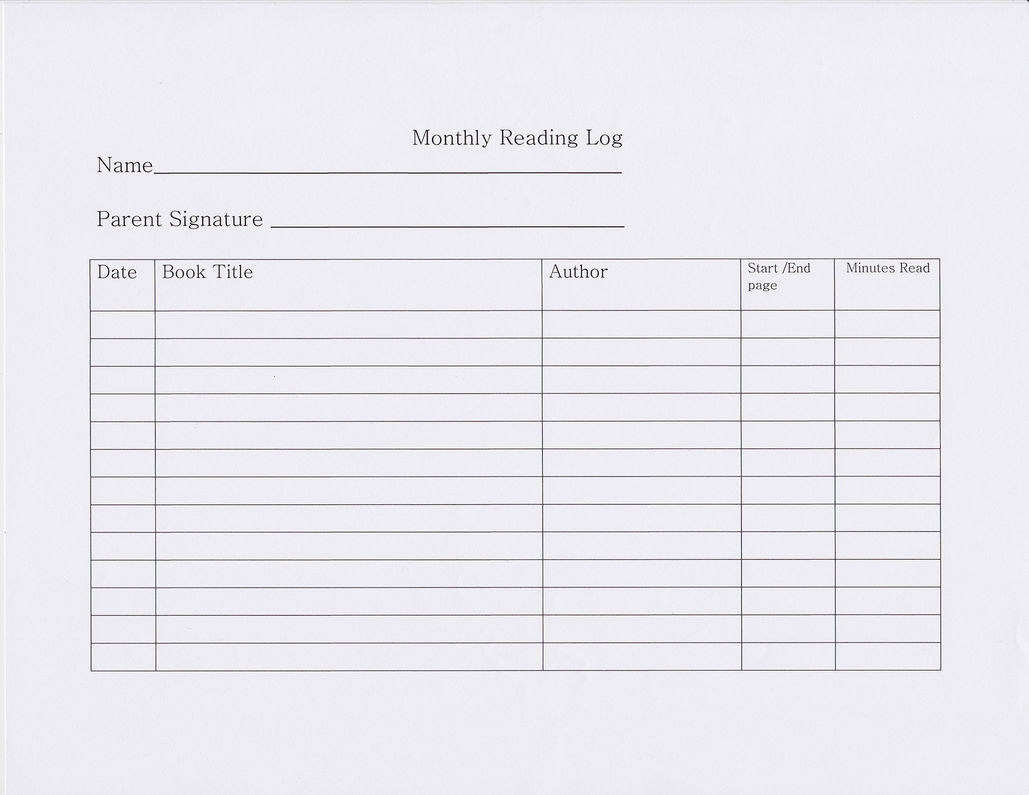 Read Log File Online 2022 Reading Log Printable