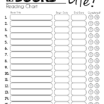 Reading Chart 01 Black Reading Charts Reading Log Printable Reading