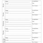 Reading Log Template With Summary Google Search Fifth Grade Reading