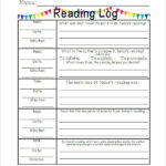 Reading Log Templates For Third Grade 2023 Reading Log Printable