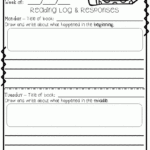 Reading Logs And Reading Response Sheets Grades 3 5 Good As Reading