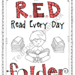 RED Read Every Day Folder And Reading Log First Grade Reading