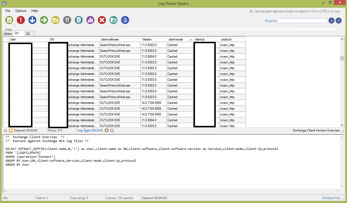 Reporting Outlook Client Versions Using Log Parser Studio The EXPTA 