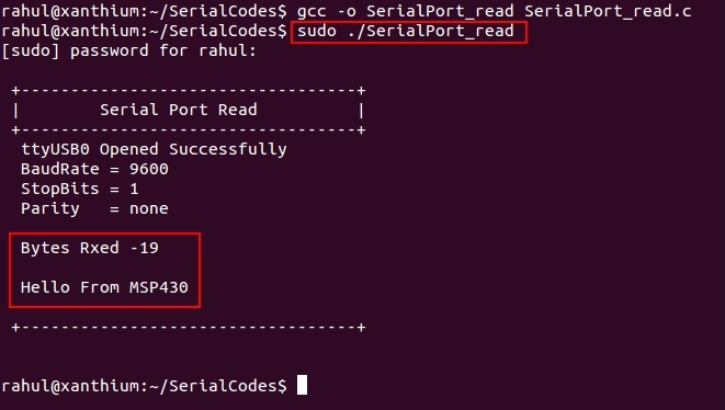 Serial Port Programming On Linux Xanthium Enterprises