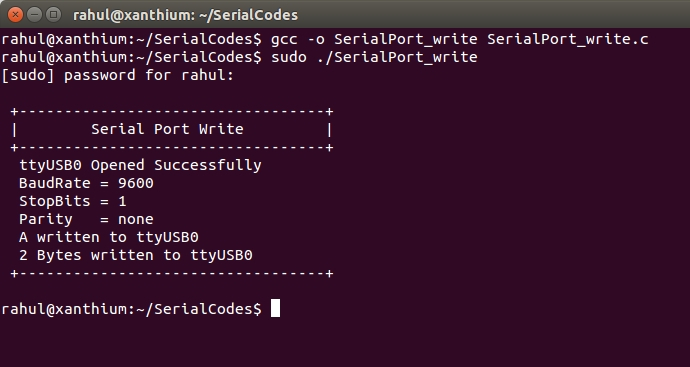 Serial Port Programming On Linux Xanthium Enterprises