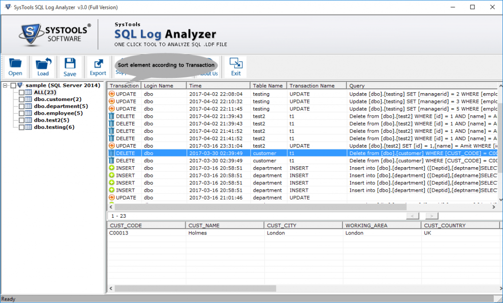 Simple Way Of Reading SQL Server Transaction Logs