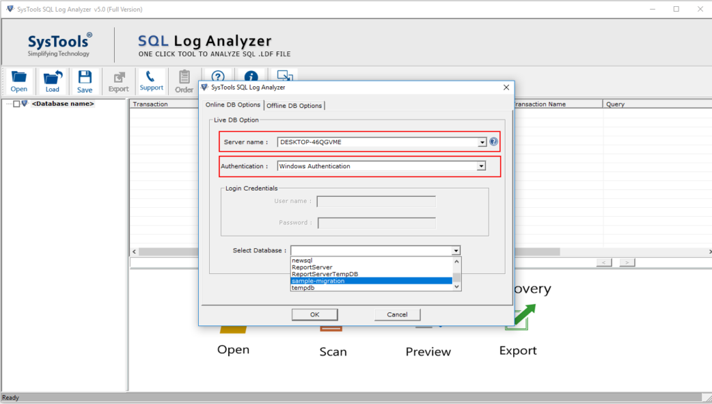 SQL Log Analyzer Tool To View Database Transaction Log
