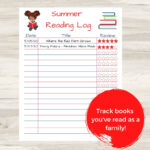 Summer Reading Log Book Log Printable Kids Etsy