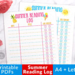 Summer Reading Log Printable Kids Reading Log Children s Etsy In 2022