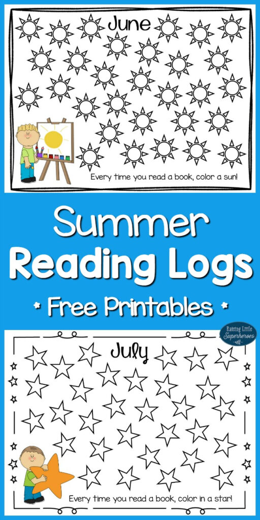 Summer Reading Logs For Kids Free Printables Raising Little Superheroes