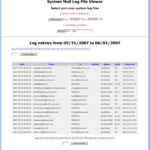 System Mail Log Viewer Ibspoint 360 Degrees Internet Business