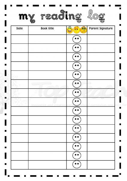 Use This my Reading Log To Send Home For Parents To Fill In It 