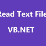 VB Net Read Text File vb Net Read Text File Into String