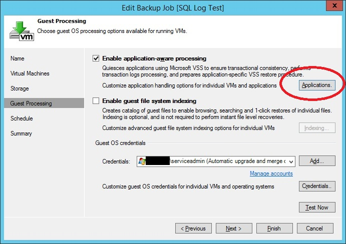 Veeam 8 How To Backup SQL Transaction Logs