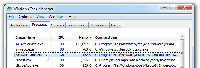 Vmware vmx exe Windows Process What Is It 